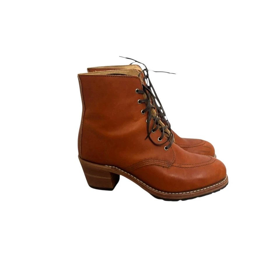 Botas Red Wing para mujer 9 Clara Tacón Oro Marrón Legado Cuero Puntera Sin usar, en caja Foto 1 de 4