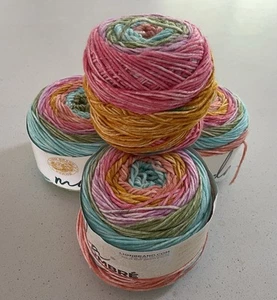 Lionbrand Mandala Ombre Acrylic Yarn 150 g TRANQUIL 3 Skeins + 1 x almost full - Picture 1 of 5