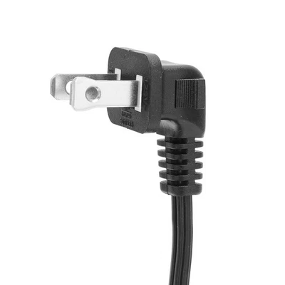 9.8ft NEMA 1 15P To NEMA 1 15R Power Cord Professional Curved Plug Male To OU - Image 1 of 4