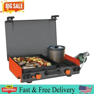 Пропановая кемпинговая сковорода Blackstone Adventure Ready 12 x 14 дюймов с боковой горелкой новая - Изображение 1 из 4