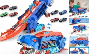 City Dinosaur Ultimate Hauler Track Toy for Boys, Transforms into Stomping - Picture 1 of 7