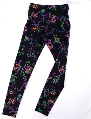 Medias Gilda Marx Spandex DE COLECCIÓN AÑOS 80 Estampadas en Neón Adulto Pequeñas Foto 1 de 4