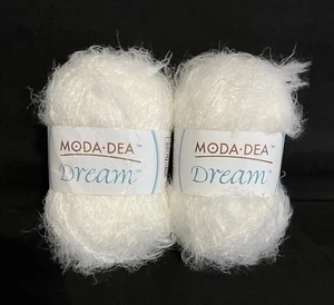 (2) Moda Dea DREAM Yarn WINTER WHITE #3101, 1.76 oz. - Picture 1 of 6