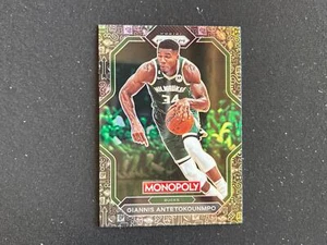 Giannis Antetokounmpo 2022-23 Prizm Monopoly Black Logos Prizm SSP Bucks A76 - Picture 1 of 1