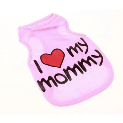 Cute Cat Dog Clothes Puppy Small Dog Shirt Printed Sleeveless Pet Vest T-shirt✿✿ - Image 1 of 4