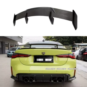 FOR BMW F30 F80 M4 Sedan GT Style Carbon Fiber Rear Trunk Spoiler Wing Lip Kits - Picture 1 of 24