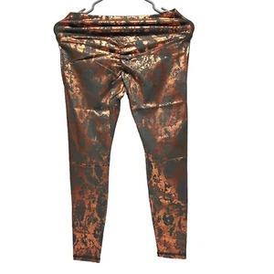 Gilded Workout Yoga Pants High Waist/Snake Printed sport Leggings Fitness - Picture 1 of 4