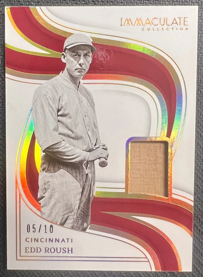 2023 IMMACULATE COLLECTION LEGENDS MATERIALS HOLO GOLD EDD ROUSH 5/10 - Image 1 of 1