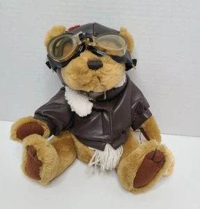 Brass Button RADAR Pilot Bear with Aviator Goggles Pickford Bear of Long Life - Picture 1 of 10