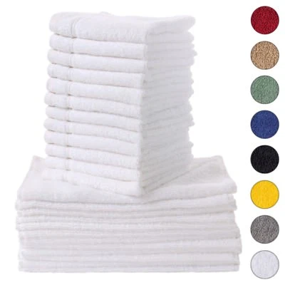 NEW WHITE Color ULTRA SUPER SOFT LUXURY PURE TURKISH 100% COTTON WASHCLOTHS