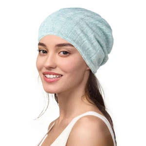 Muslim Women Baggy Cap Bonnet Hijab Hat Turban Islamic Beanies Head Wrap Chemo - Picture 1 of 29