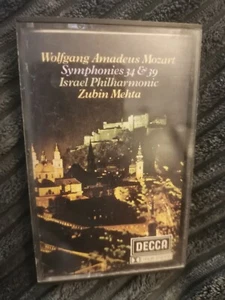 Mozart - Symphonies 34 & 39 - Israel Philharmonic / Zubin Mehta (Cassette Tape) - Picture 1 of 2