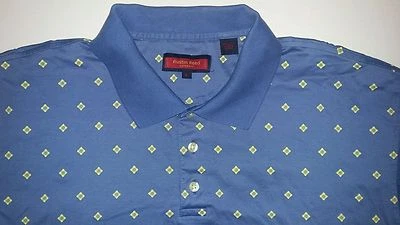 Polo Shirt by Austin Reed London Mens Cool Design Baby Blue Casual Polo Shirt - Image 1 of 4