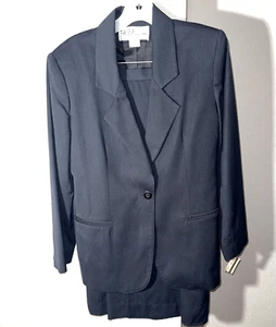 the 469 Collection Women’s 2 Piece Skirt Suit Set Black Size 6 NWT - Picture 1 of 7