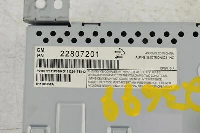 Used Front Center Infotainment Display fits: 2012 Gmc Terrain dash lower 7`` LT - Image 1 of 4