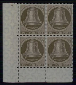 CAMPANA BERLÍN 75 (4) IZQUIERDA 1951 BLOQUE ER-4 inferior izquierda MNH ** M5975 - Imagen 1 de 2