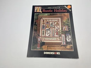 Dimensions Rustic Holiday Counted Cross Stitch Pattern 1R - Picture 1 of 3