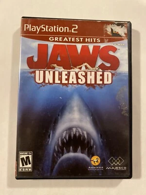 Jaws Unleashed (Sony PlayStation 2, 2006) Case + Disc Only Tested Video Game - Image 1 of 4