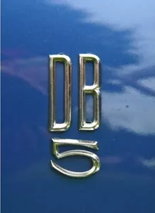 Aston Martin DB5 '5' Badge - Rear - Chrome - Picture 1 of 7