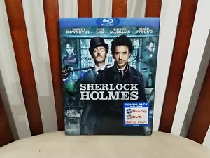 Sherlock Holmes Blu-ray DVD combo Game of Shadows Chances Are DVD downey law lot - Picture 1 of 5