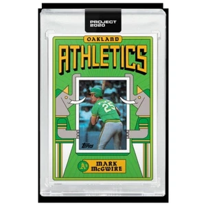 Scheda Topps PROJECT 2020 382 - 1987 Mark McGwire di Grotesk (con scatola) IN MANO - Foto 1 di 3