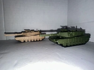 HO Scale M1A1 Tank Detailed 1:87 Military Vehicle US Army Train Scene (2 Pack) - Picture 1 of 9