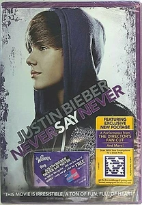 Justin Bieber Never Say Never DVD Widescreen Rated G 2010 - Exclusive Footage - Picture 1 of 2