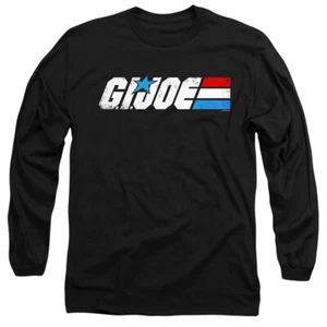 G.I. JOE DISTRESSED LOGO Licensed Adult Men's Long Sleeve Tee Shirt SM-3XL - Picture 1 of 2