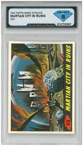 1962 Topps Mars Attacks MARTIAN CITY IN RUINS #53 💎 DSG 8 NM/Mint - Picture 1 of 2