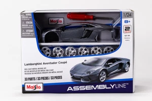 NIB Maisto Assembly Line Lamborghini Murcielago Silver 1:24 Diecast Car - Picture 1 of 3