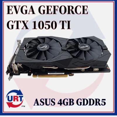 EVGA GEFORCE GTX 1050 TI ASUS 4GB GDDR5 Graphics card #133241# - Image 1 of 4