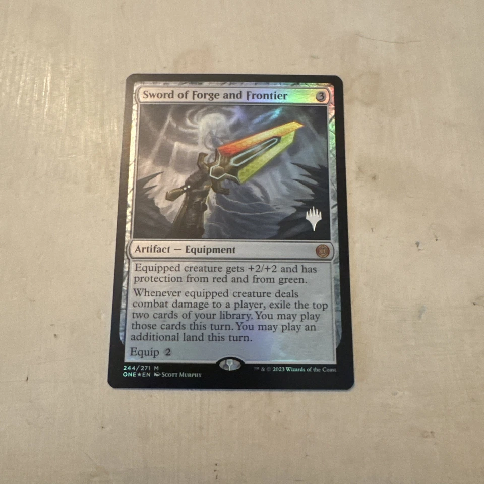 Sword of Forge and Frontier 244 Foil Promo Phyrexia: All Will Be One ONE MTG - Image 1 of 2