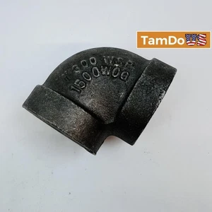 AAR 1/2" 1500 WOG Elbow Pipe Fitting – Forged Steel 90° Threaded NPT - Picture 1 of 5