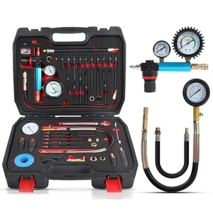 Automotive Cylinder Compression Leak Down Tester Gauge Kit Petrol Diesel Engine - Picture 1 of 9