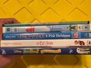 DVD Christmas Lot ELF SANTA PAWS 2 PINK PANTHER An Elf’s Story - Picture 1 of 1