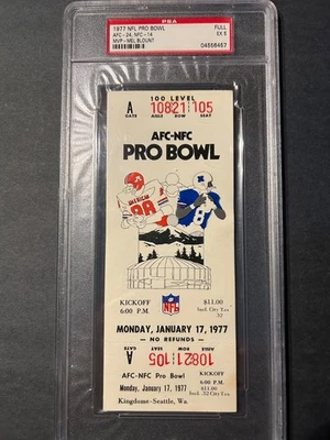 Boleto completo del Pro Bowl 1977 Mel. Blount MVP PSA 6 Foto 1 de 2