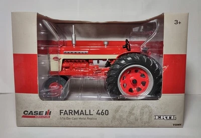 Ertl Case IH Farmall 460 Tractor 1/16 Scale Die-cast Metal Replica Rubber Wheels - Image 1 of 4