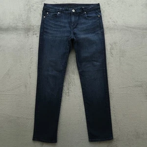 KUT from the Kloth Jeans Women's Size 12 Blue Mid-Rise Straight Denim 31" Inseam - Picture 1 of 17