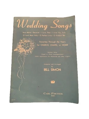 Vintage Wedding Songs Songbook by Bill Simon Sheet Music - Image 1 of 4