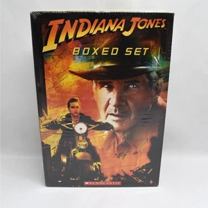New Scholastic Indiana Jones 4 book paperback junior novels boxed set gifting - Picture 1 of 4
