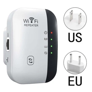 WiFi Extender WiFi Repeater Wireless Amplifier Router Signal Booster 300Mbps - Picture 1 of 19
