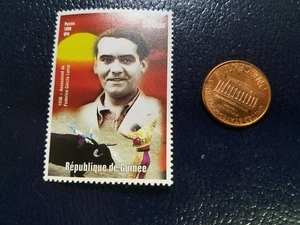 Federico García Lorca Spanish Poet 1998 Republique de Guinee Perforated Stamp - Picture 1 of 1