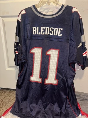 Vintage Drew Bledsoe New England Patriots Logo Athletic Jersey Men 2xl - Image 1 of 3