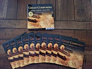 Great Composers 10 CD Set Beethoven Tchaikovsky Mozart Handel & Others - Imagen 1 de 4