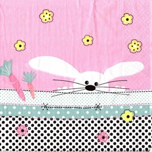 PAPIERTÜCHER KANINCHEN FÜR KINDER. PAPIERSERVIETTEN KANINCHEN FÜR KINDER - Bild 1 von 1