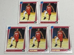 (5) 2021-22 Panini Donruss JALEN GREEN Rated Rookie RC Rookies #209 Rockets - Picture 1 of 2