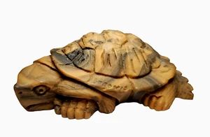 Turtle Tortoise Figurine Sculpture Signed Sago’wis aka Thomas Garfield - Picture 1 of 12