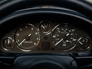 For Mazda Miata Eunos 89-97 Dashboard GAUGE Dash Chrome dash Aluminium Rings x5 - Imagen 1 de 9