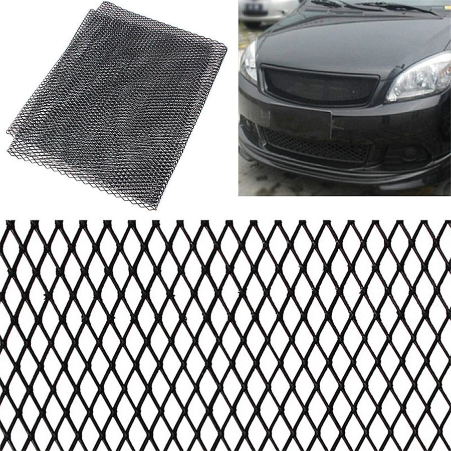 Universal Rhombus Black Aluminum Race Automotive Grille Mesh Vent 40" by 13" USA Foto 1 de 4