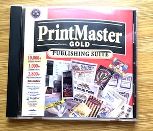 Vintage PrintMaster Gold Publishing Suite PC CD-ROM Windows 3.1/95 Preowned - Picture 1 of 5